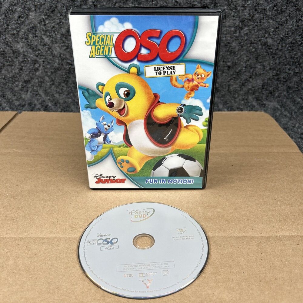 Special Agent OSO License To Play Disney Junior (DVD, 2014)